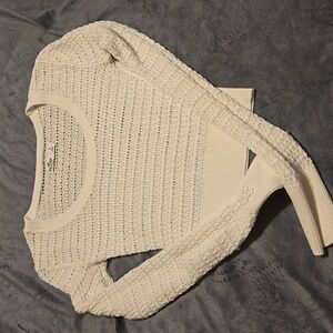 Hollister Women's Cream Sweater Size S